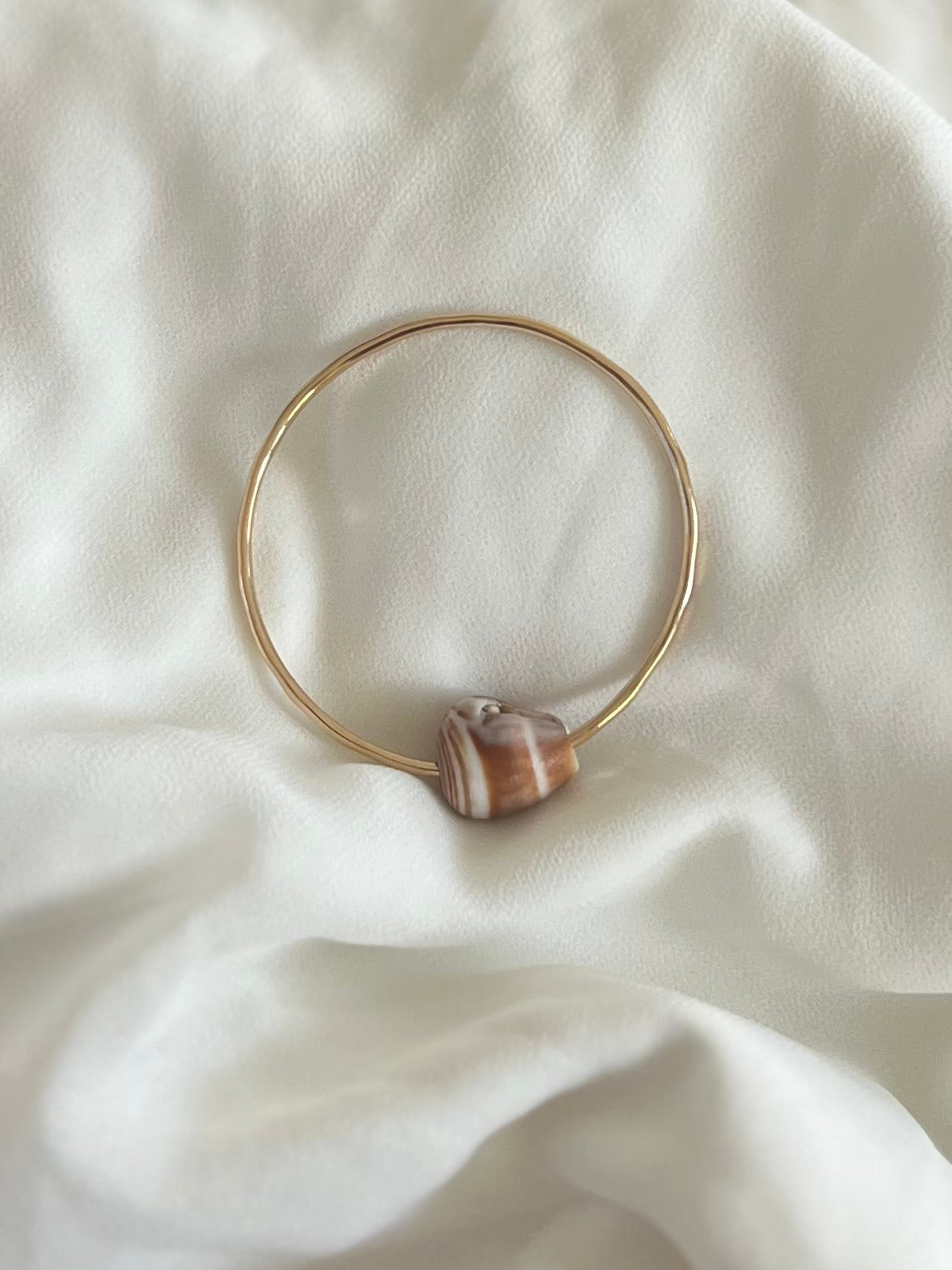 Chocolate cone shell bangle