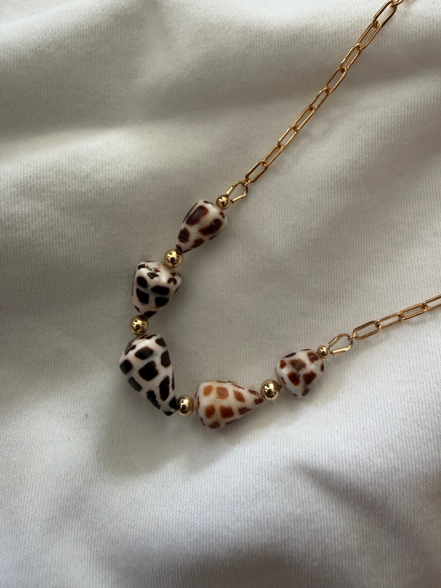 Hebrew shell necklace