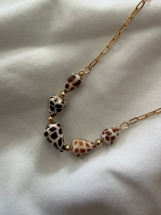 Hebrew shell necklace